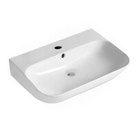 Wastafel BWS Mark 65.5 x 42 x 16.5 cm Keramiek Glans Wit