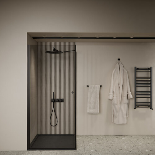 Douchecabine | BWS Gusma | 1 Deur | 80x80x190 cm | Zwart 