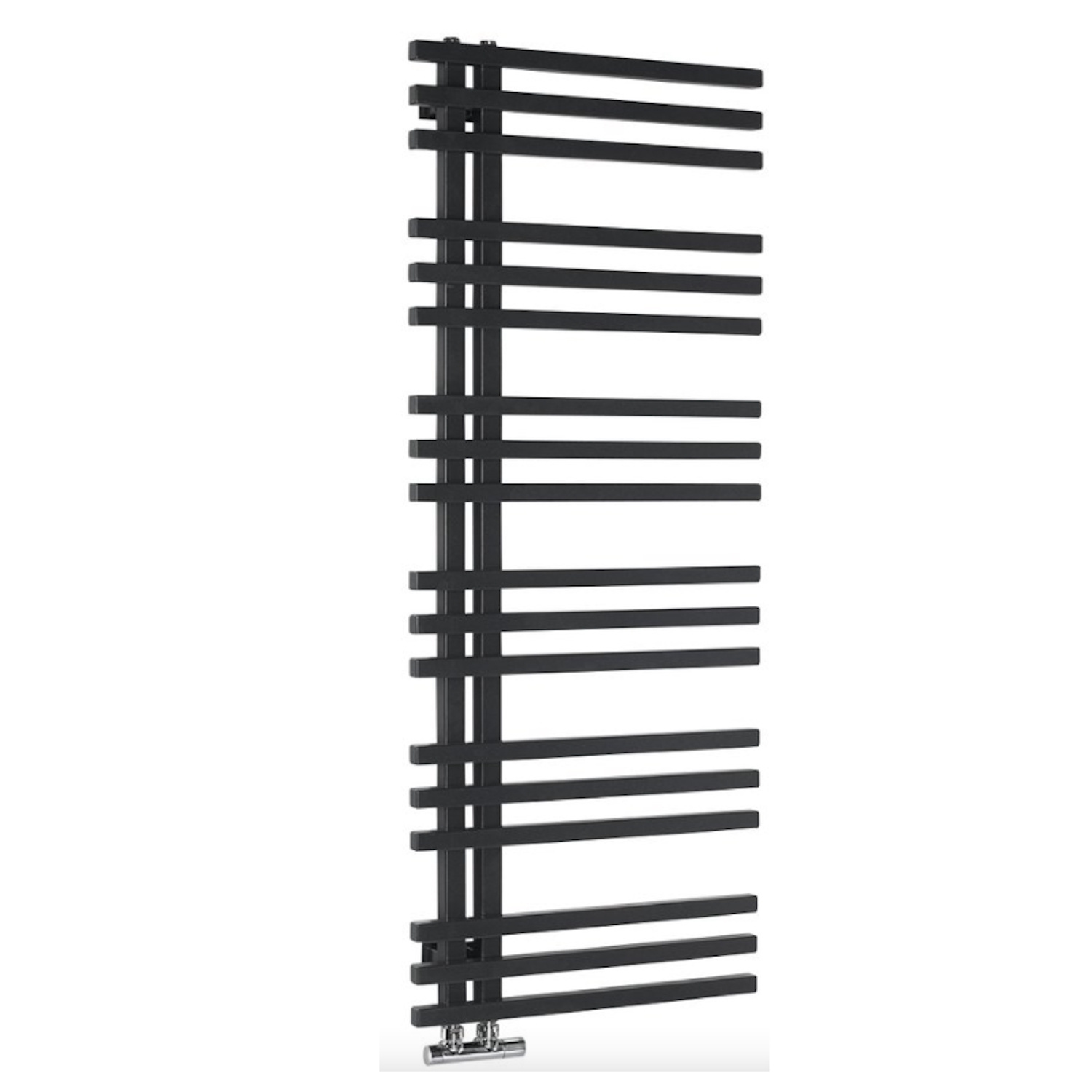 Designradiator Sapho Sophina 60x121,5 cm 623W Mat Zwart Sapho