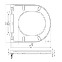 Flatline Toiletzitting Softclose En Quick Release Wiesbaden Mat Zwart