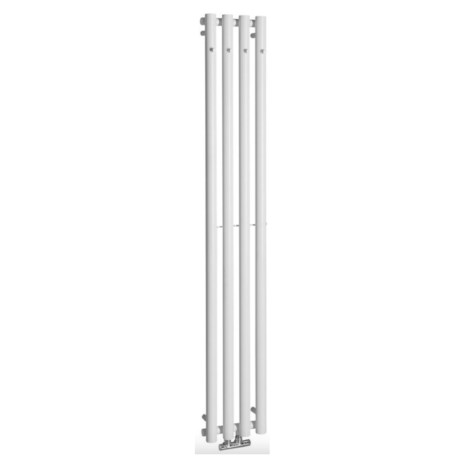 Designradiator Sapho Pilon Recht 27x180 cm 660W incl. 4 Haken Wit Sapho
