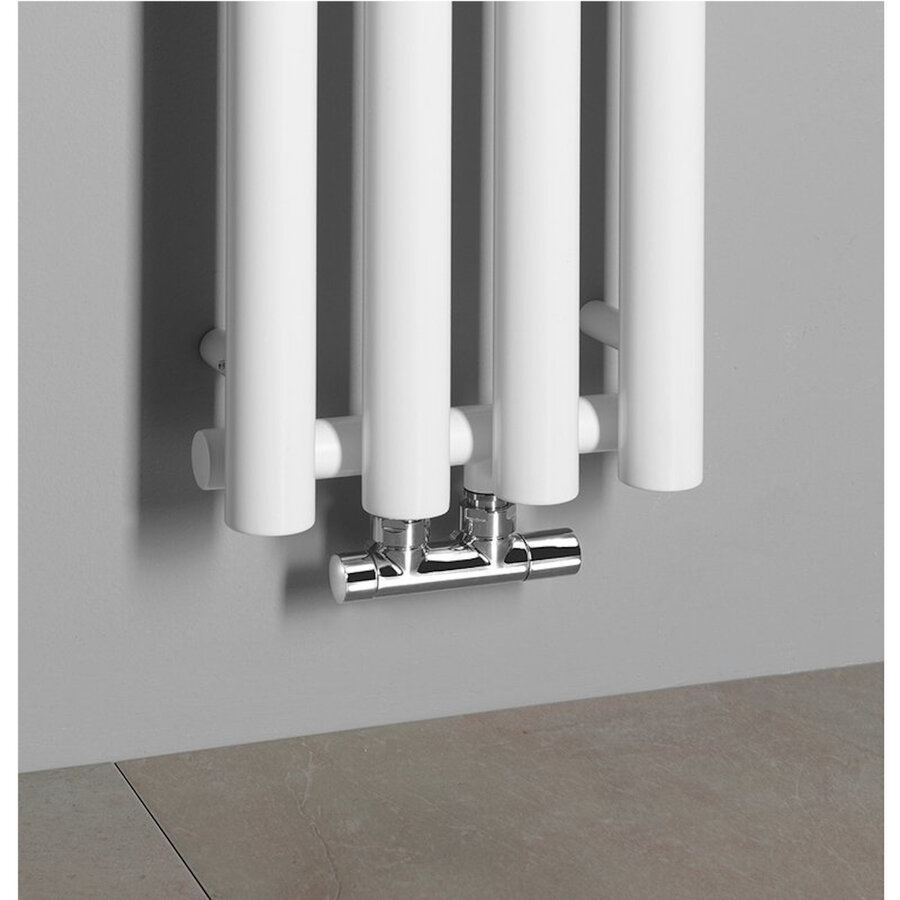Designradiator Sapho Pilon Recht 27x180 cm 660W incl. 4 Haken Wit