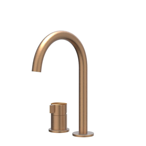 Wastafelkraan IVY Tribe Coldstart 2-gats RVS316 Geborsteld Mat Koper PVD 