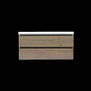 Onderkast Sanilux Trendline Met Greeplijst Mat Zwart 120x47x52 Cm Tabak Oak
