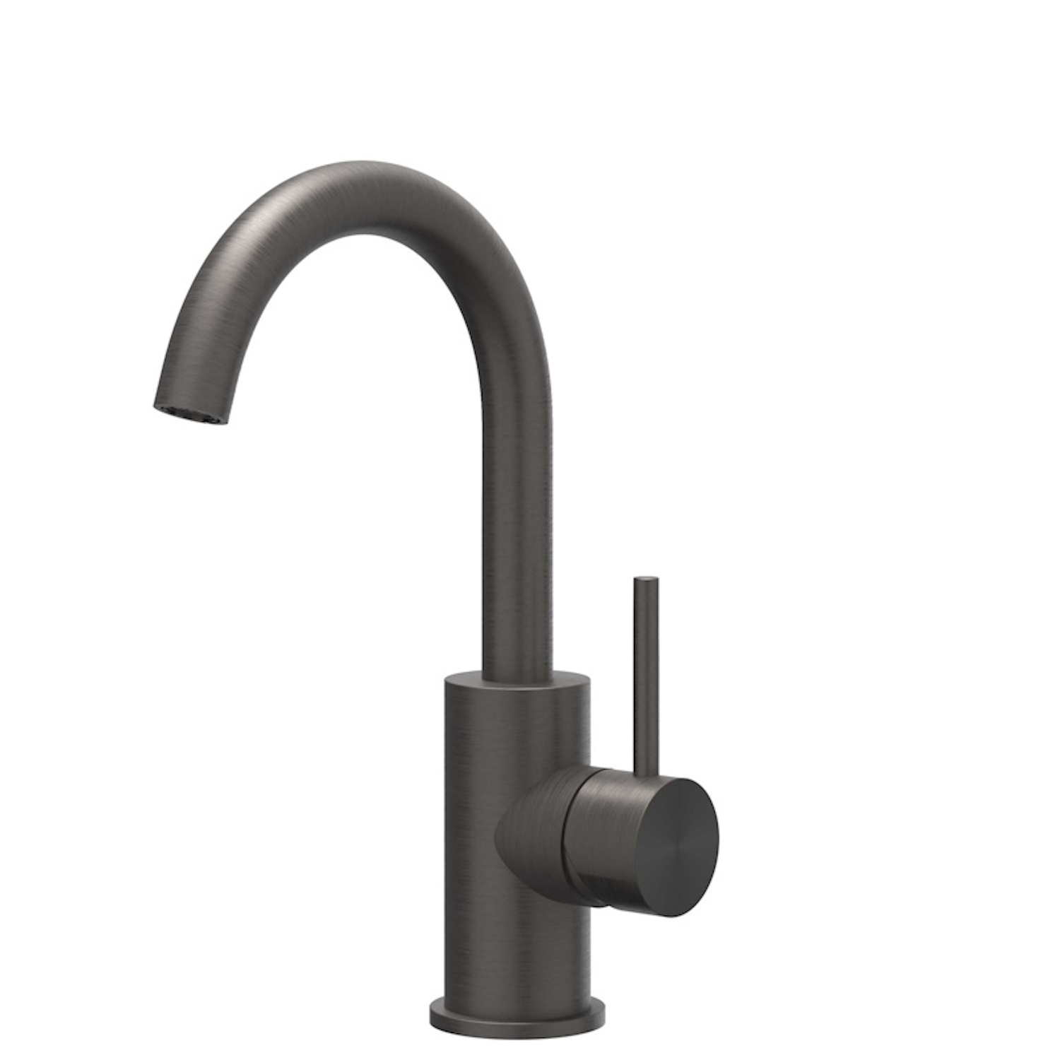 Wastafelkraan IVY Concord Draaibare Uitloop Coldstart RVS316 Geborsteld Carbon Black PVD IVY