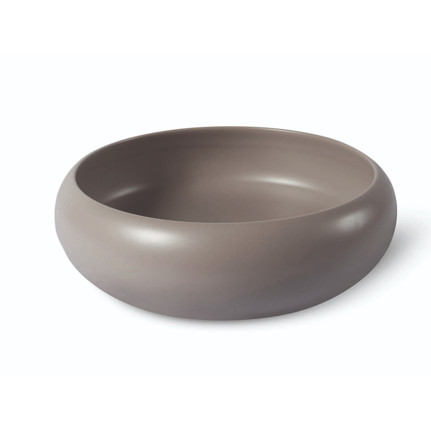 Waskom Luca Sanitair Ceramics Rond 41,5x41,5x12 Keramiek Mat Lichtgrijs Luca Sanitair