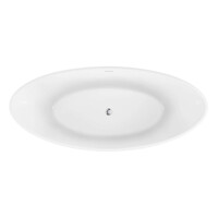 Vrijstaand Bad Luca Sanitair Primo Acryl 180x80x77 cm Incl. Afvoerset Mat Wit