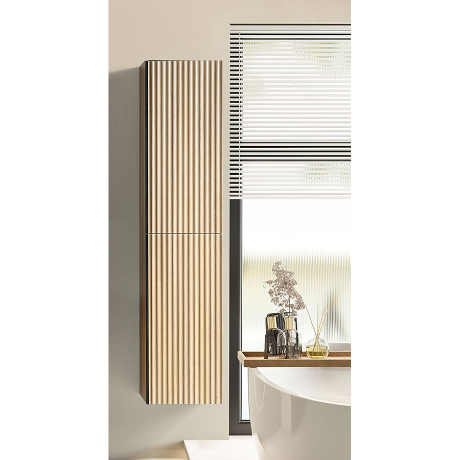 Kolomkast 2 Deuren BWS Bella 160x36x30 Cm Naturel Eik