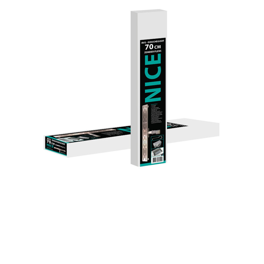 Douchegoot Best Design Nice Zonder Flens 70cm RVS