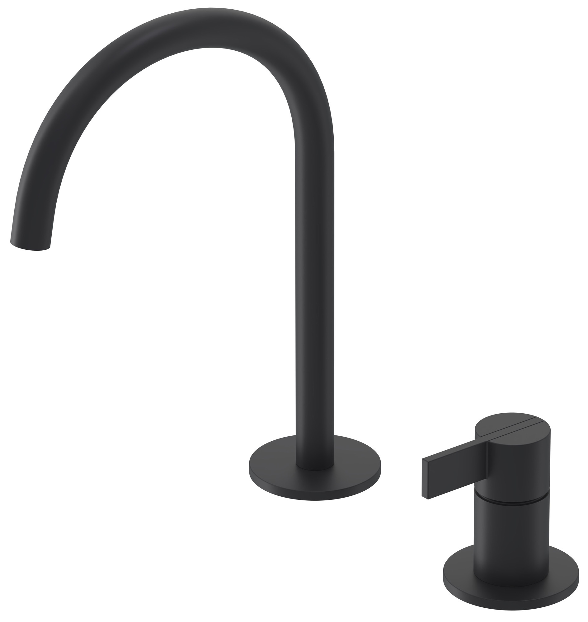 Wastafelkraan IVY Pact Coldstart 2-gats Mat Zwart PED IVY