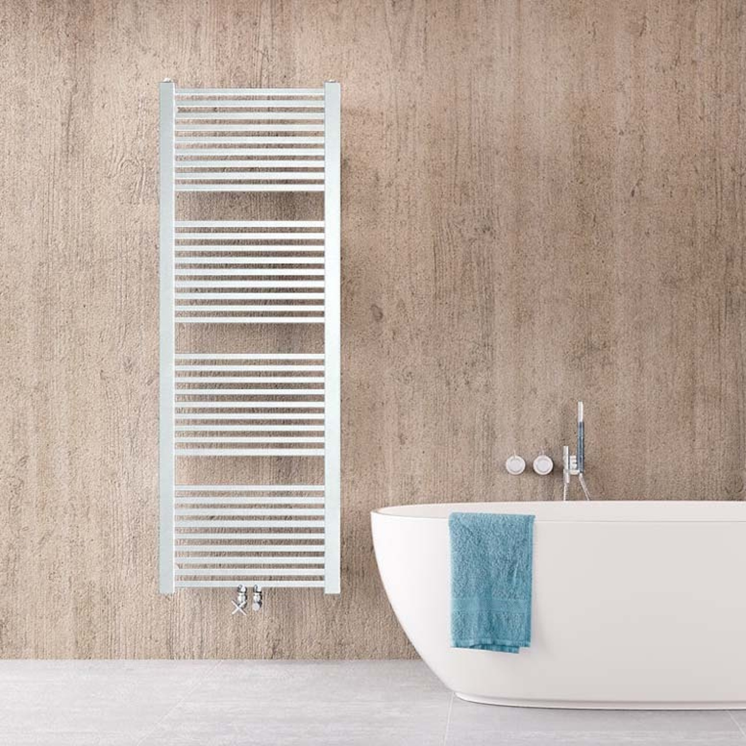 Designradiator Instamat Rim Elektrisch 600 Watt 114x60 cm Incl. Wandconsoles Wit Instamat