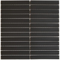 Mozaiek Tegel Sevilla 29,6x30 cm Finger Mat Carbon Gray (Prijs per 0.89 M2)