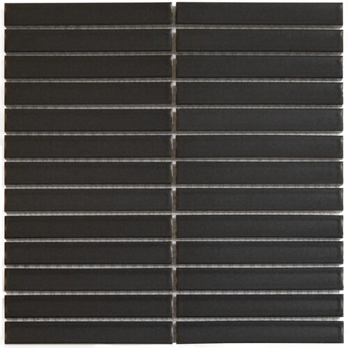Mozaiek Tegel Sevilla 29,6x30 cm Finger Mat Carbon Gray (Prijs per 0.89 M2) 