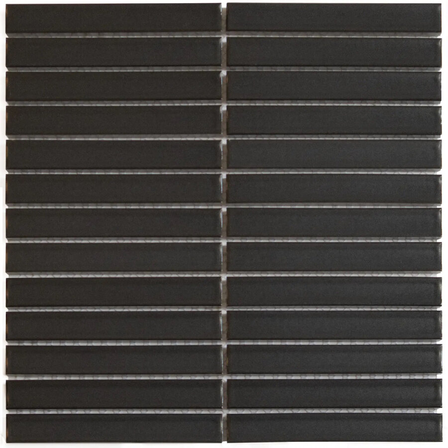 Mozaiek Tegel Sevilla 29,6x30 cm Finger Mat Carbon Gray (Prijs per 0.89 M2)