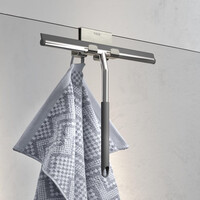 Handdoekhaak Voor Douchecabine Tiger Caddy 6-8 mm Dubbel RVS Geborsteld