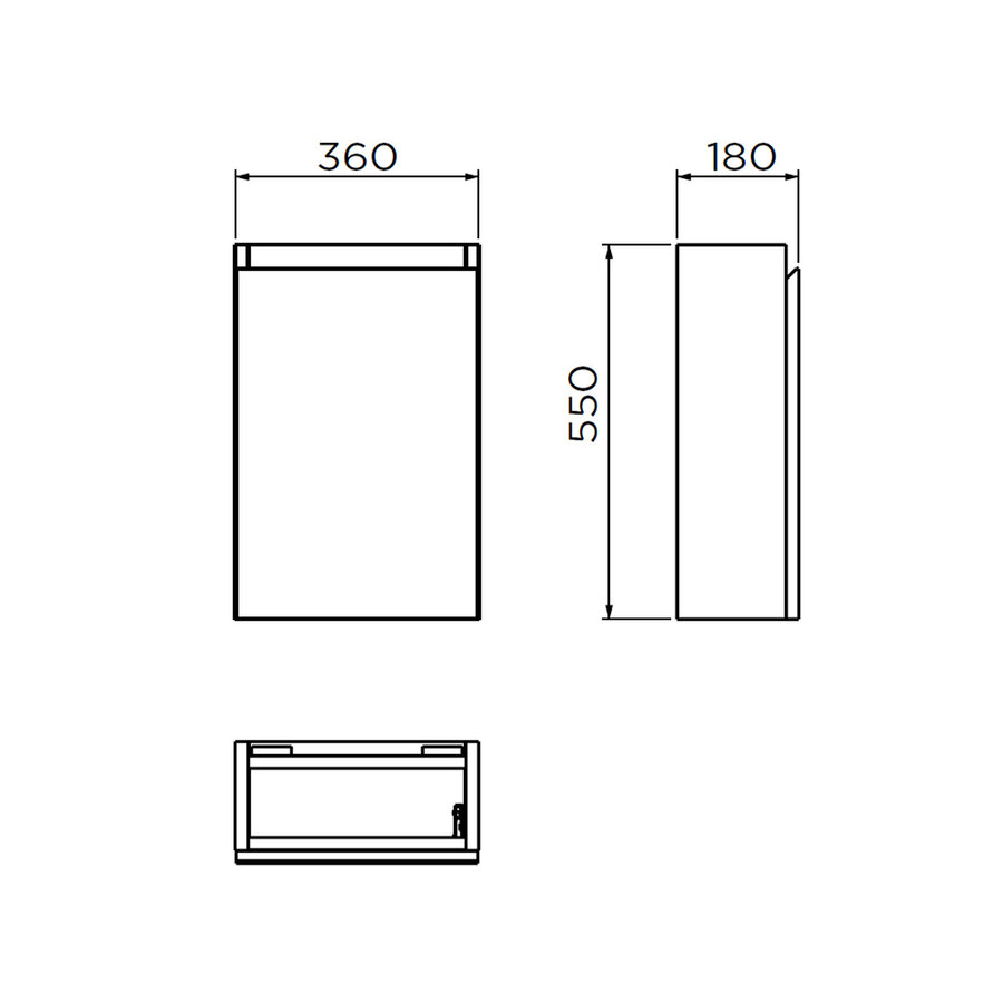 Fonteinset Clou InBe 64x36 Cm Eiken
