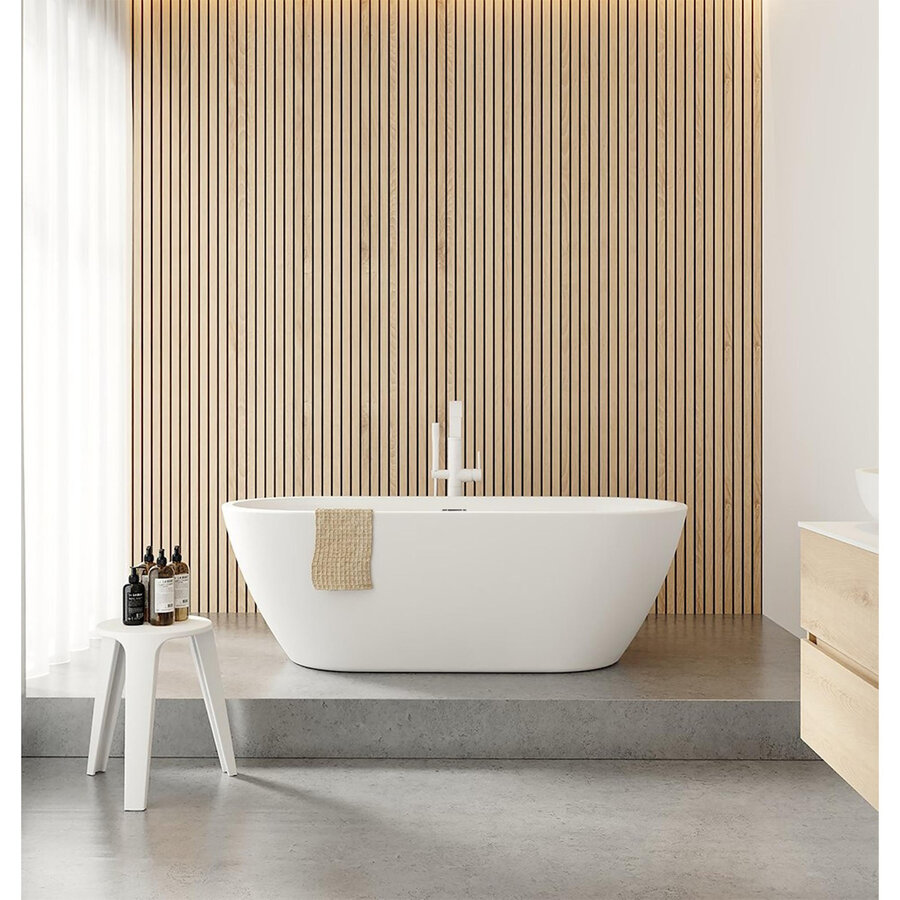 Bad Vrijstaand Riho Inspire 180x80 cm Acryl Velvet Wit