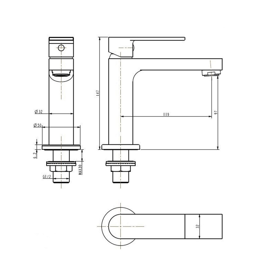 Best-Design Chrome "Home" Toiletkraan