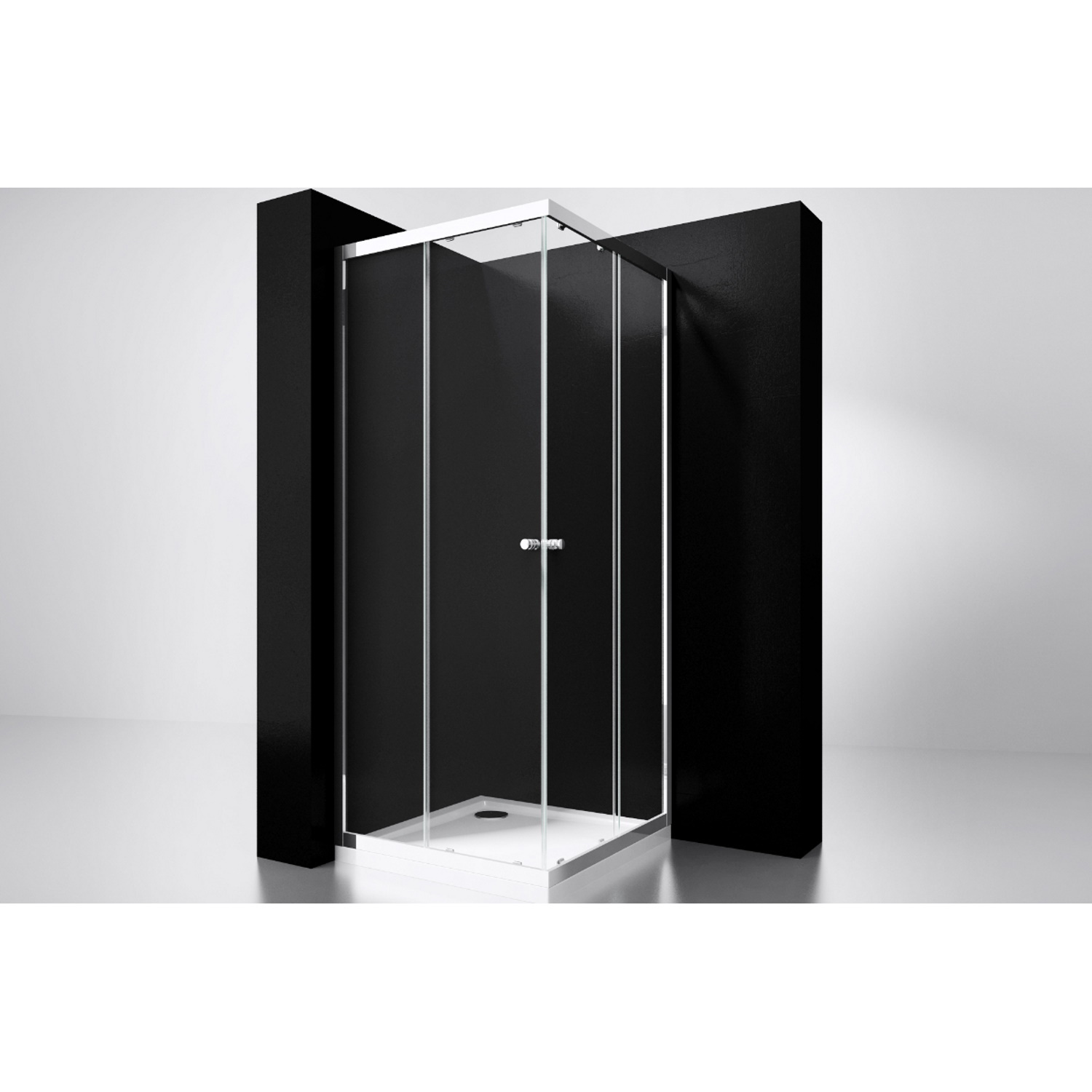 Best Design Douche Hoekinstap Project 90x90x190 cm Glas 5 mm Aluminium