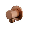Boss & Wessing Wandaansluitbocht BWS Danielle Rond 1/2" Geborsteld Brons Koper