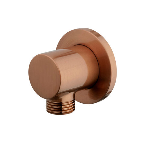 Wandaansluitbocht BWS Danielle Rond 1/2" Geborsteld Brons Koper 