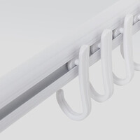 Douchegordijnstangset Sealskin Easy Roll 90x90x90 cm Wit