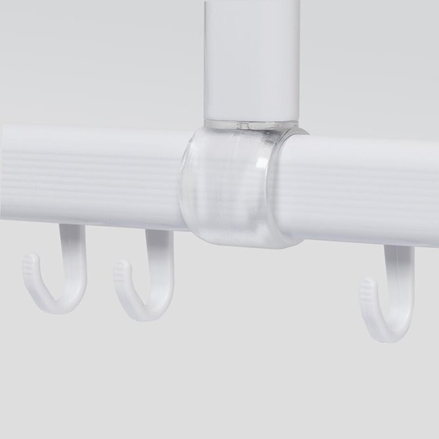 Douchegordijnstangset Sealskin Easy Roll 90x90x90 cm Wit