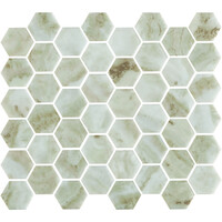 Mozaïek Valencia 27.8x32.5 cm Recycled Glas Verde Marble Print (Prijs per M2)