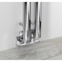 Designradiator Sapho Pilon Recht 12.2x180 cm 310W incl. 4 Haken Chroom