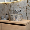 Loutro Waskom Loutro Bali T Rond 40x40x15 cm Marmer Taupe