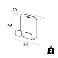 Toiletaccessoireset Tiger Colar - Toiletborstel - Toiletrolhouder - Handdoekhaak Zwart