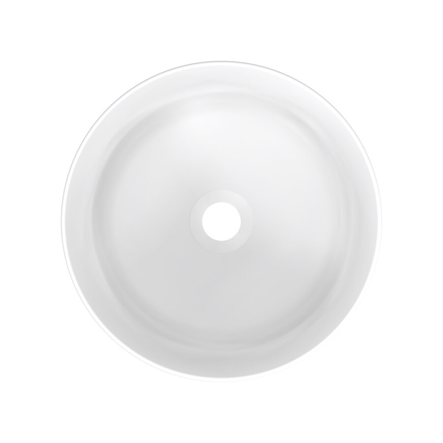 Waskom Best Design Color 37,5 x 37,5 x 16 cm Mat Wit Marble