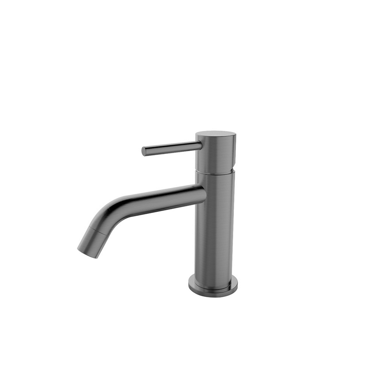 Wiesbaden Wastafelmengkraan Opbouw Style Uitloop 6.5 cm 1-hendel Gunmetal