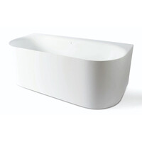 Back To Wall Bad Luca Sanitair Primo Acryl 170x80x60 cm Incl. Afvoerset Mat Wit