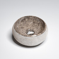 Waskom Loutro Rocky T Rond 40x40x15 cm Marmer Taupe
