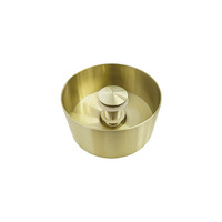 NIET MEER LEVERBAAR BWS Industrial Mini 21 cm Incl Waste Geborsteld Messing PVD