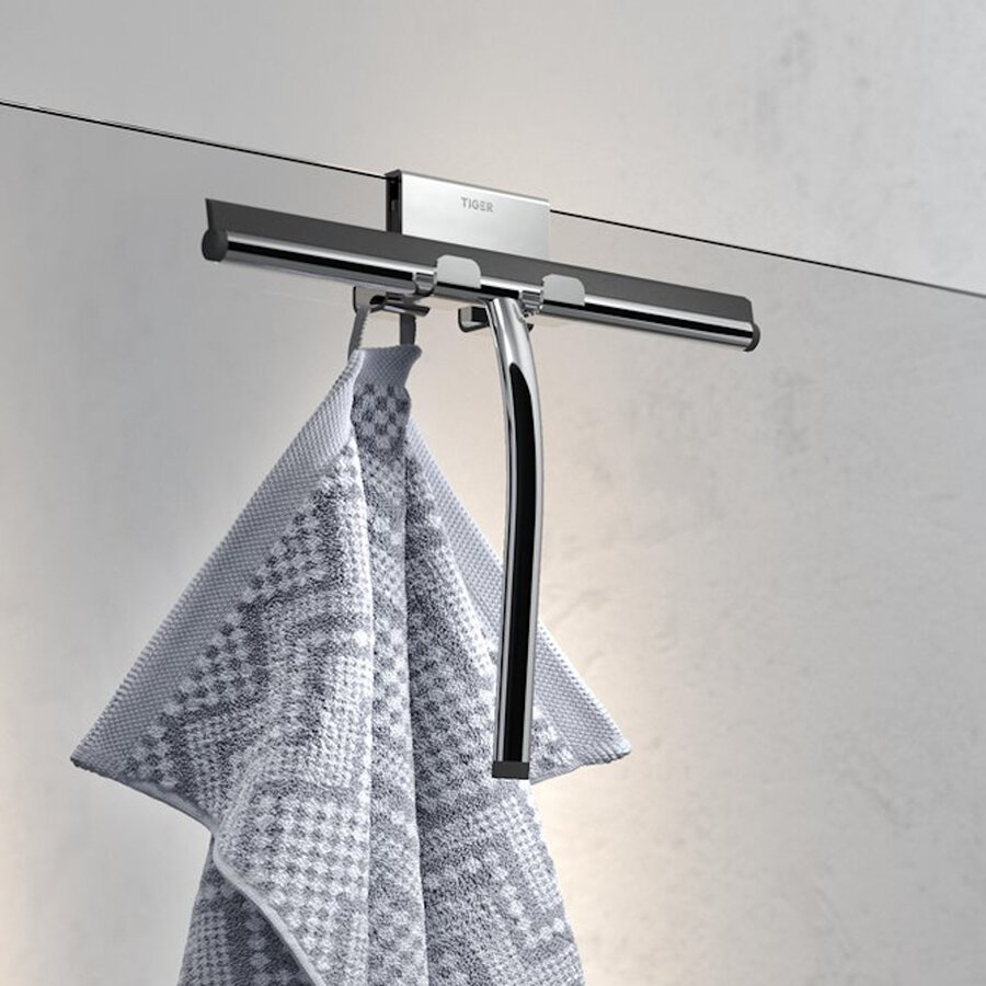 Handdoekhaak Voor Douchecabine Tiger Caddy 6-8 mm Dubbel Chroom