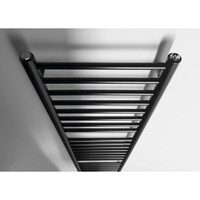 Handdoekradiator Sapho Dina Recht 40x156 cm Mat Zwart