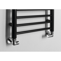 Handdoekradiator Sapho Dina Recht 40x156 cm Mat Zwart