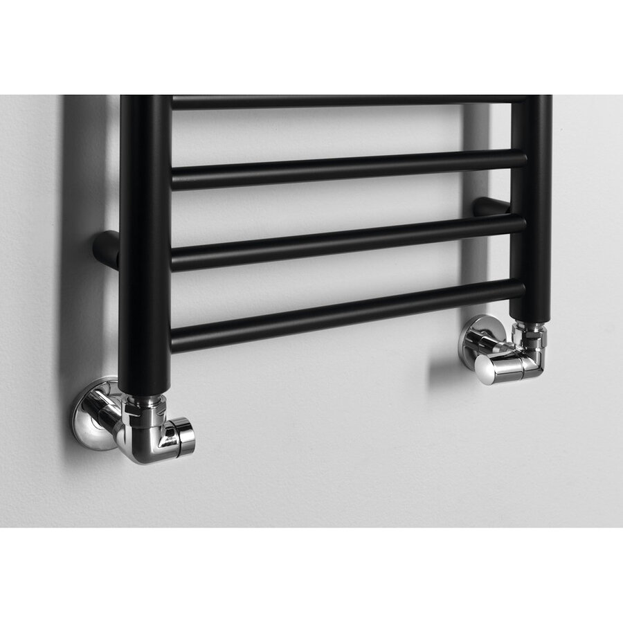 Handdoekradiator Sapho Dina Recht 40x156 cm Mat Zwart