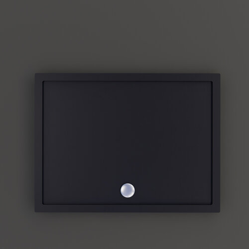 Douchebak BWS Dana Rechthoek Cast Marble 140x90 cm Zelfdragend Mat Zwart 