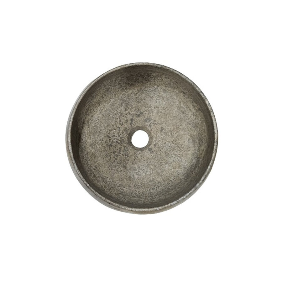 Waskom Sanilux Lucy Marmer Rond Silver Travertin