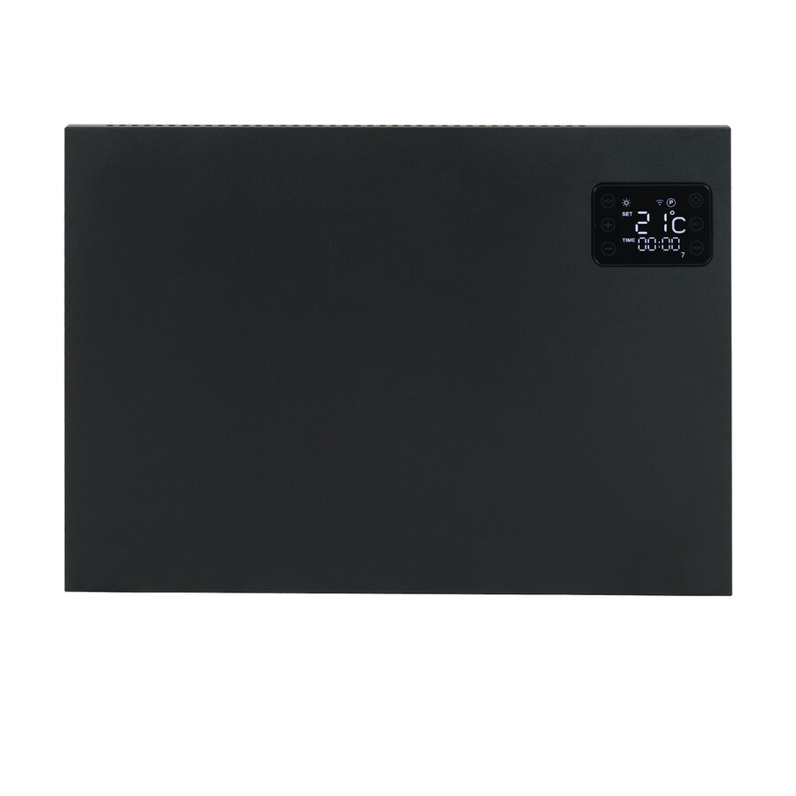 Convector Verwarming Eurom Sani Alutherm 800XS Voor in de Badkamer met Wi-Fi Zwart