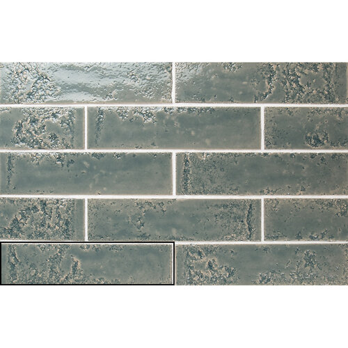 Wandtegel Stardos Pukka 6,4x26 cm Steel Blue (Prijs per M2) 