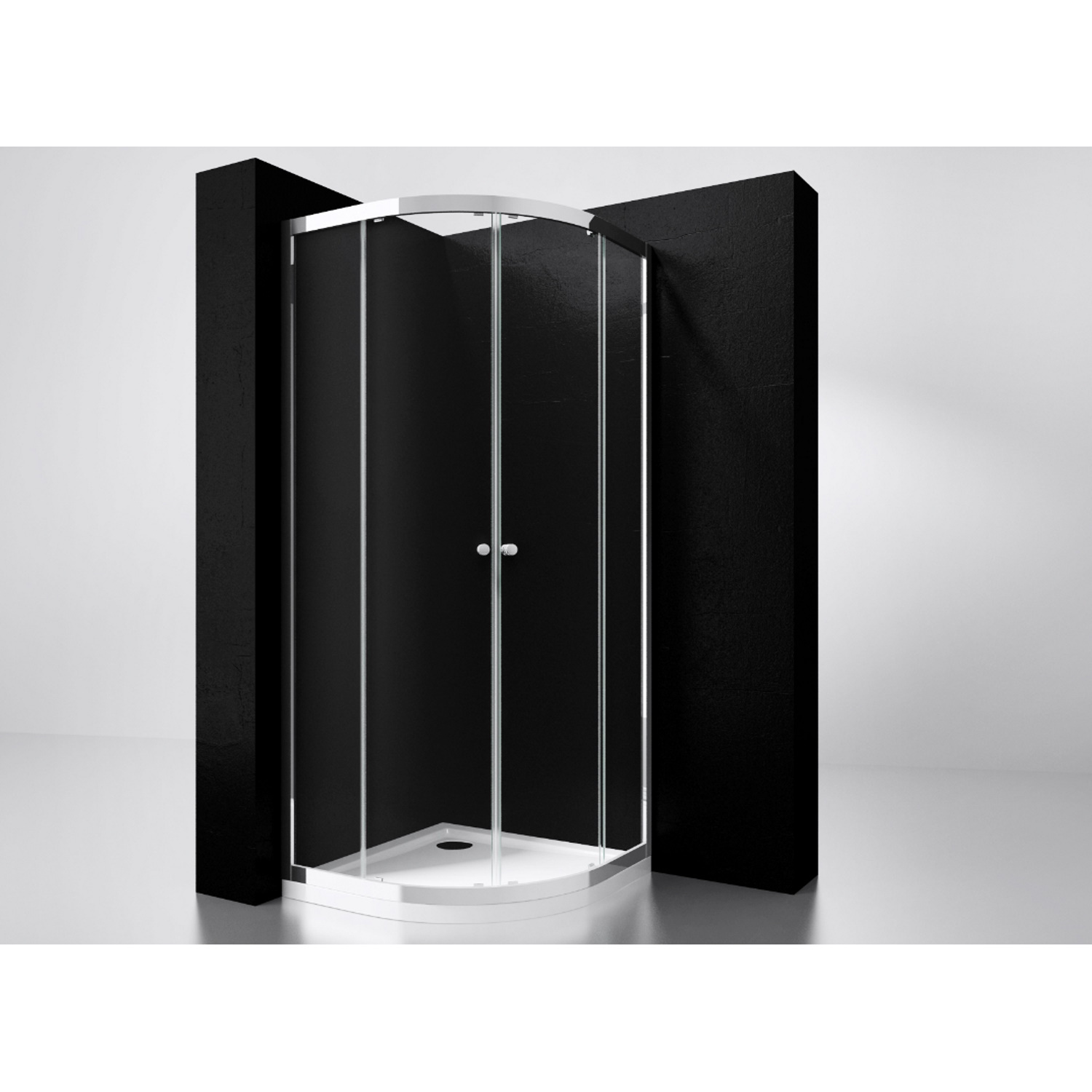 Best Design Douchecabine Project 1/4 Ronde Douchecabine 90x90x190 cm Glas 5 mm Aluminium Profiel
