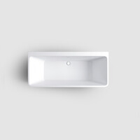 Clou InBe Ligbad Wandmodel Back to Wall 170x75x58 cm Acryl Wit Met Viega Badafvoer en Overloop Wit