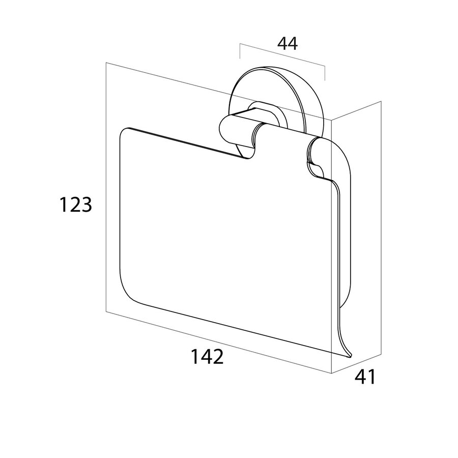 Toiletrolhouder Tiger Cooper Met Klep Hangend Goud