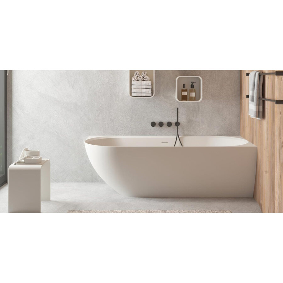 Ligbad Ideavit SolidNova-CR 180x80x56 cm Rechts Mat Wit