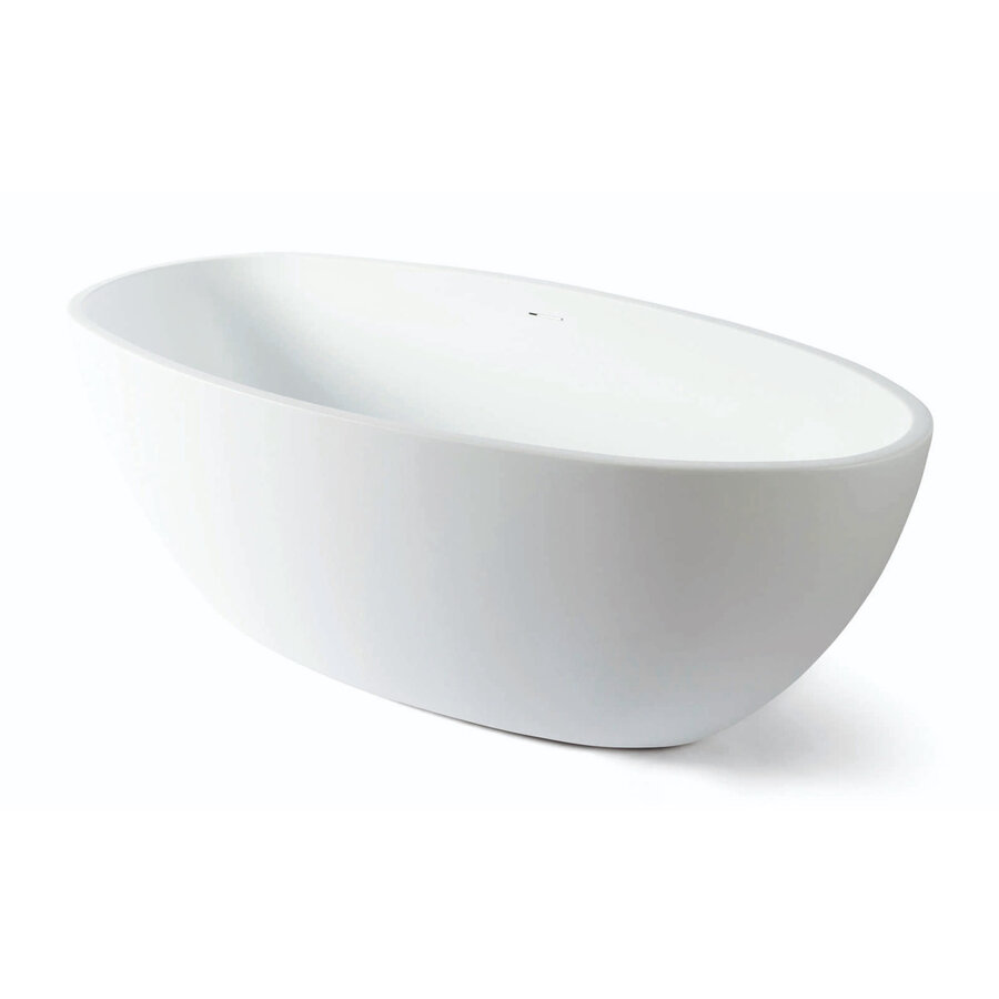 Vrijstaand Bad Luca Sanitair Primo Acryl 170x80x58 cm Incl. Afvoerset Mat Wit