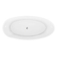 Vrijstaand Bad Luca Sanitair Primo Acryl 170x80x58 cm Incl. Afvoerset Mat Wit